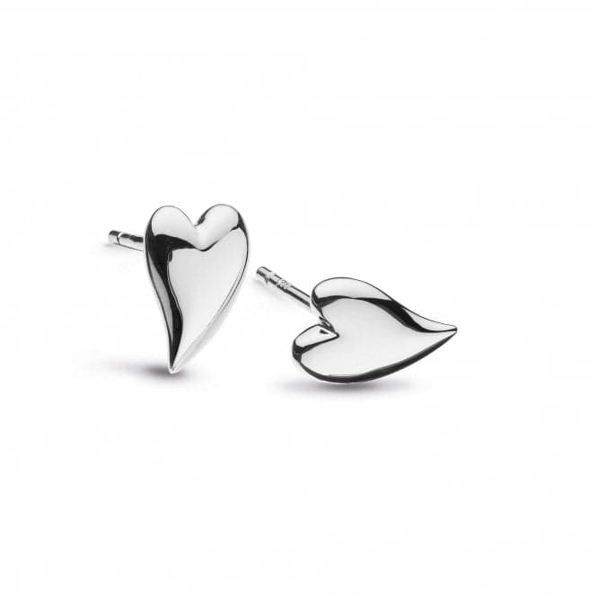 Kit Heath Desire Kiss Rhodium Plate Mini Heart Stud Earrings 40BKKit Heath40BK028