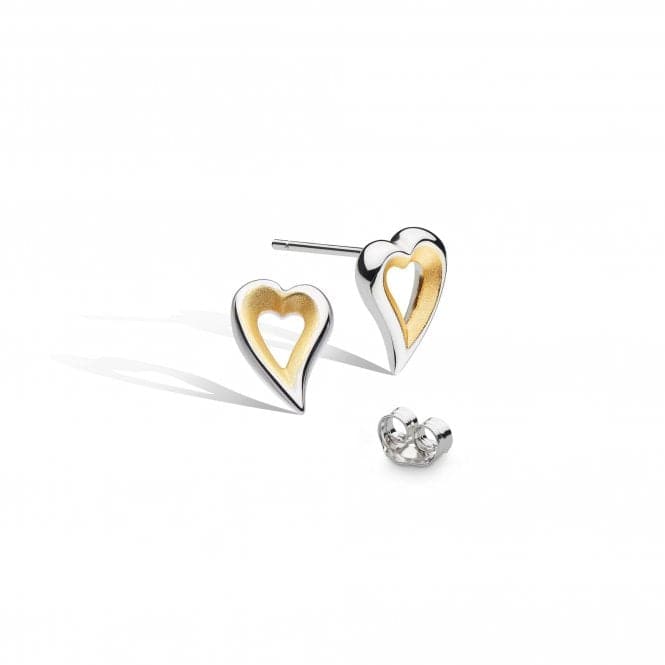 Kit Heath Desire Love Story Gold Heart Stud Earrings 40521GDSKit Heath40521GDS