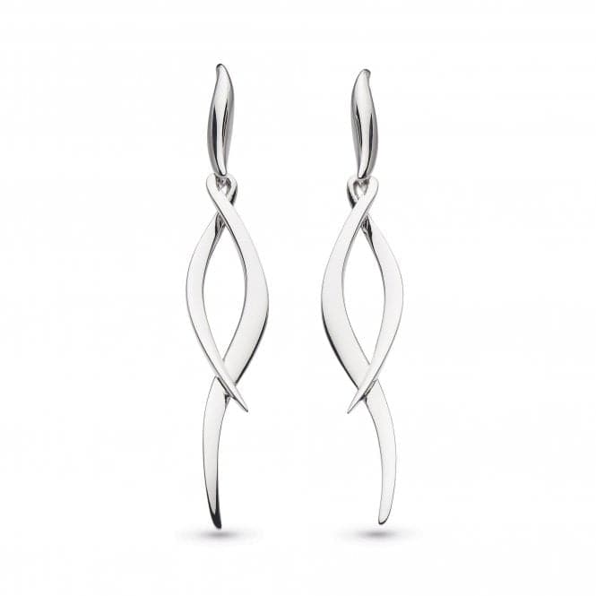 Kit Heath Entwine Twine Twist Rhodium Plate Drop Earrings 60223RPKit Heath60223RP028