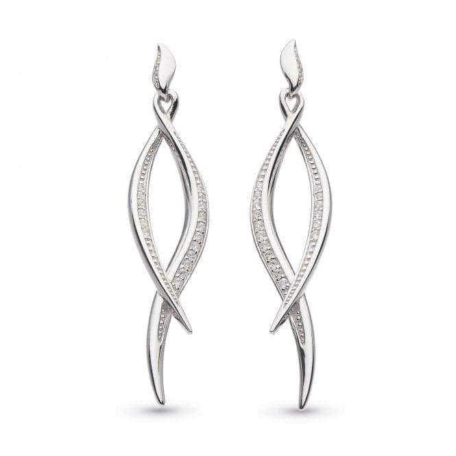 Kit Heath Entwine Twist with Zirconia Drop Earrings 50225CZKit Heath50225CZ028