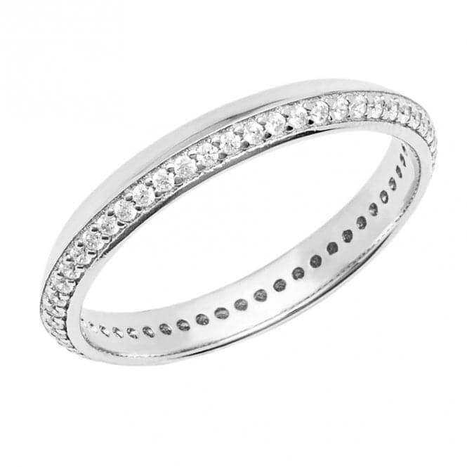 Knife Edge Zirconia Eternity Ring R3818CFiorelli SilverR3818C 52