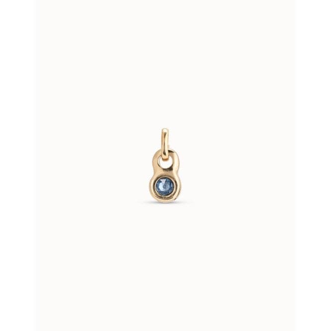 La Vie En Bleu Blue Faceted Crystal CharmUNOde50CHA0180OROAZU0U