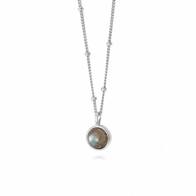 Labrodite Healing Stone Silver Necklace HN1007_SLVDaisyHN1007_SLV