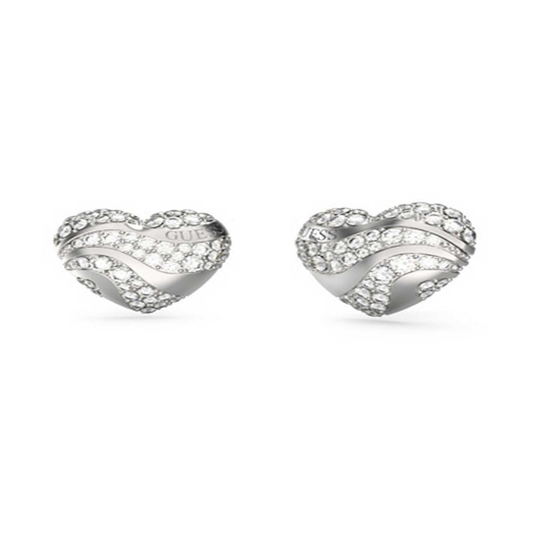 Ladies 13mm Heart Waves Stud Earrings UBE04504RHGuess JewelleryUBE04504RH