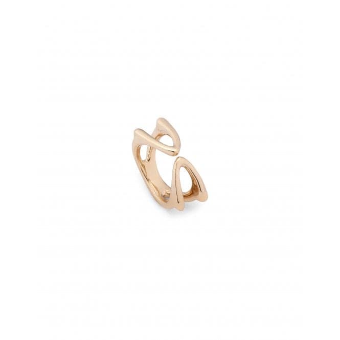 Ladies 18K Gold Plated Open Half Ellipse Shape Ring ANI0797ORO000UNOde50ANI0797ORO00012