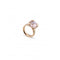 Ladies 18K Gold Plated Rock N´ Pink Faceted Crystal Ring ANI0789RSAOROUNOde50ANI0789RSAORO21