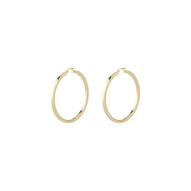 Ladies 60mm Squared Superlight Hoop Earrings UBE04198YGGuess JewelleryUBE04198YG