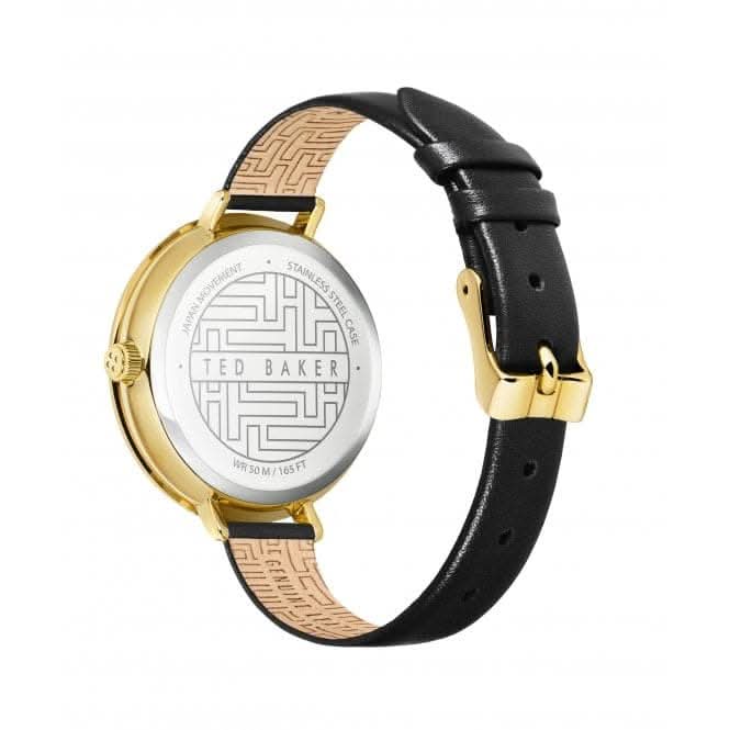 Ladies Ammy Floral Black Leather Watch BKPAMF101Ted Baker WatchesBKPAMF101UO