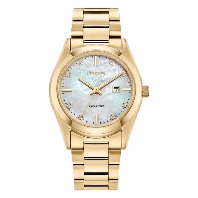 Ladies Analogue Diamond Gold Tone Watch EW2702 - 59DCitizenEW2702 - 59D