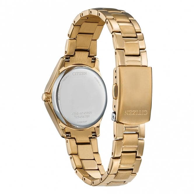 Ladies Analogue Silhouette Crystal Gold Tone Watch FE1147 - 79PCitizenFE1147 - 79P