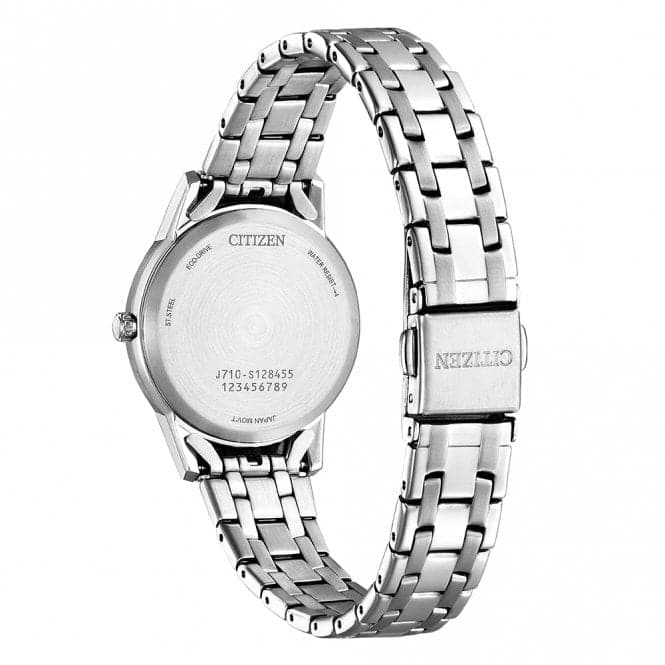 Ladies Analogue Silhouette Crystal Silver Tone Watch FE1240 - 81ACitizenFE1240 - 81A