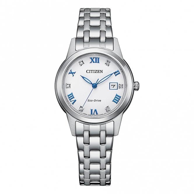 Ladies Analogue Silhouette Crystal Silver Tone Watch FE1240 - 81ACitizenFE1240 - 81A