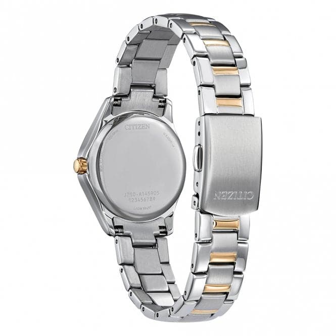 Ladies Analogue Silhouette Crystal Two Tone Watch FE1146 - 71ACitizenFE1146 - 71A