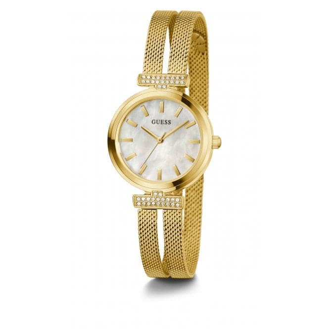 Ladies Array Stainless Steel Mesh Gold Tone Watch GW0471L2Guess WatchesGW0471L2