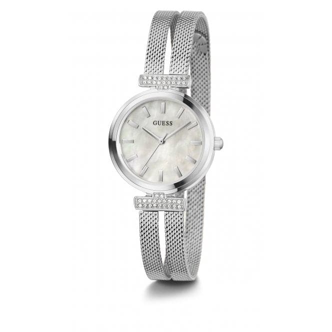 Ladies Array Stainless Steel Mesh Silver Watch GW0471L1Guess WatchesGW0471L1