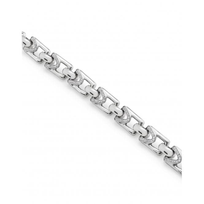 Ladies Brave Silver Medium Unstoppable Topaz Bracelet PUL2391BLNMTL0MUNOde50PUL2391BLNMTL0M