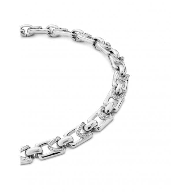 Ladies Brave Silver Unstoppable Topaz Necklace COL1869BLNMTL0UUNOde50COL1869BLNMTL0U