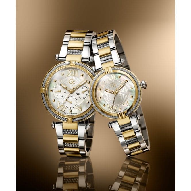 Ladies CableChic Silver Gold Watch Y18020L1MFGc WatchesY18020L1MF