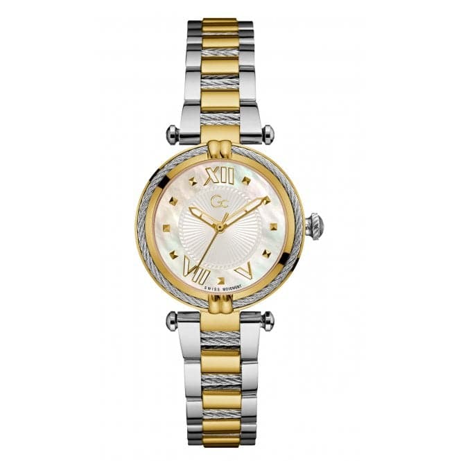 Ladies CableChic Silver Gold Watch Y18020L1MFGc WatchesY18020L1MF