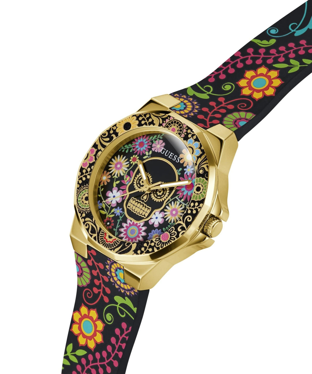 Ladies Calaverta Gold Tone Silicone Watch GW0754L1Guess WatchesGW0754L1