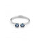 Ladies Charismatic Aura Blue Silver Faceted Crystal Bracelet PUL2357AZUMTL0UNOde50PUL2357AZUMTL0L