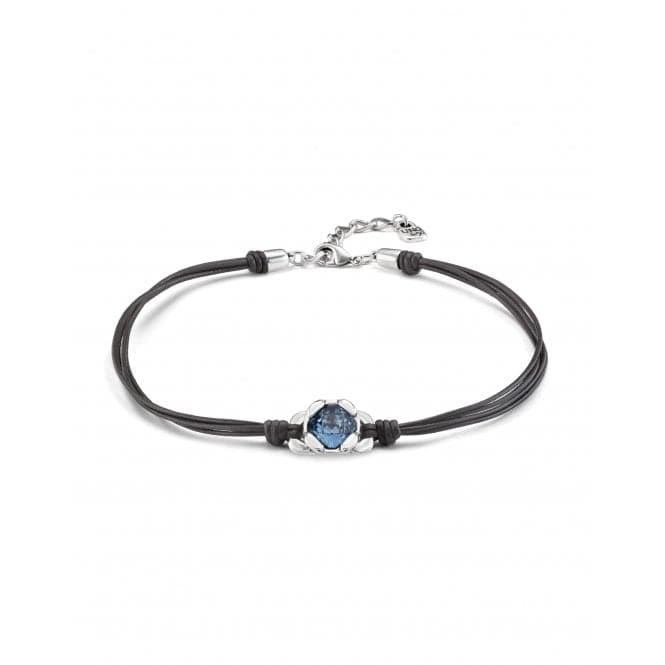 Ladies Charismatic Aura Blue Silver Faceted Crystal Eyeful Necklace COL1856MARMTL0UUNOde50COL1856MARMTL0U