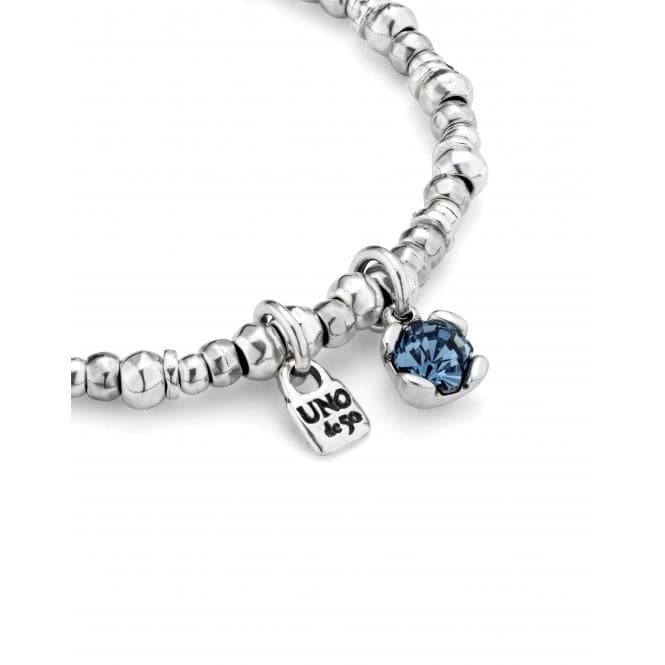 Ladies Charismatic Blue Silver Faceted Crystal Medium Attractive Bracelet PUL2376AZUMTL0MUNOde50PUL2376AZUMTL0M