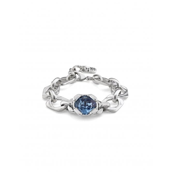 Ladies Charismatic Blue Silver Faceted Crystal Medium Marvelous Bracelet PUL2371AZUMTL0MUNOde50PUL2371AZUMTL0M