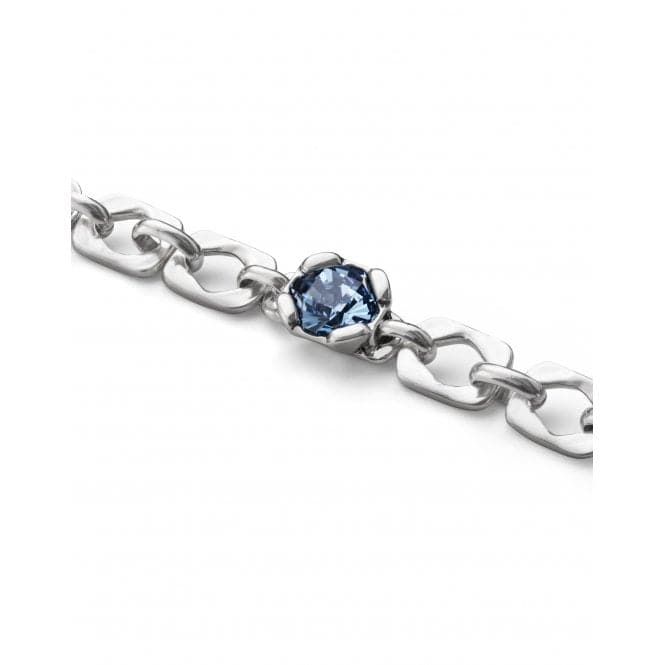 Ladies Charismatic Blue Silver Faceted Crystal Medium Marvelous Bracelet PUL2371AZUMTL0MUNOde50PUL2371AZUMTL0M