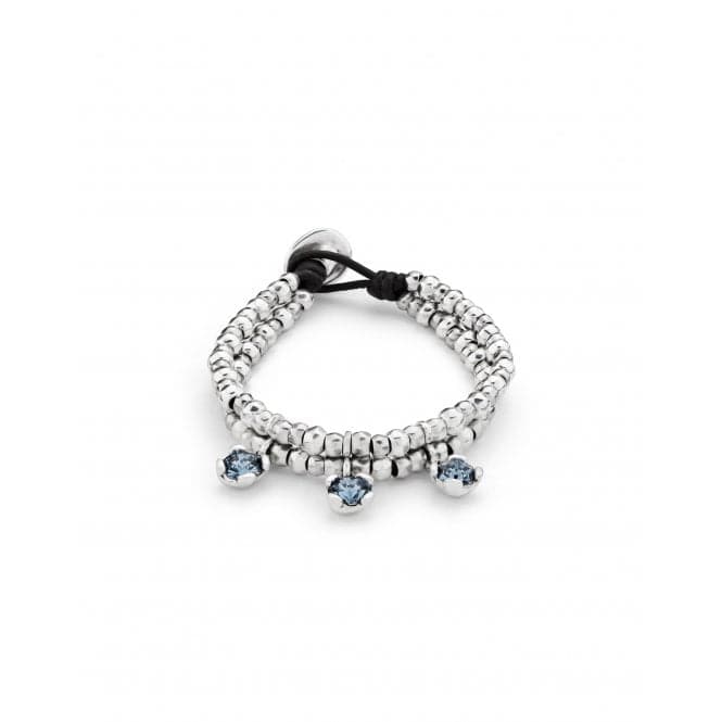 Ladies Charismatic Blue Silver Faceted Crystal Medium Sublime Bracelet PUL2386AZUMTL0MUNOde50PUL2386AZUMTL0M