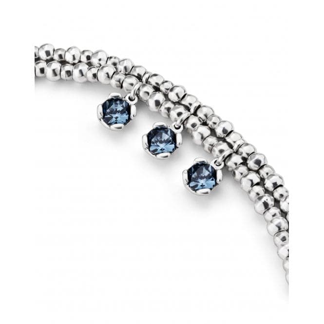 Ladies Charismatic Blue Silver Faceted Crystal Medium Sublime Bracelet PUL2386AZUMTL0MUNOde50PUL2386AZUMTL0M