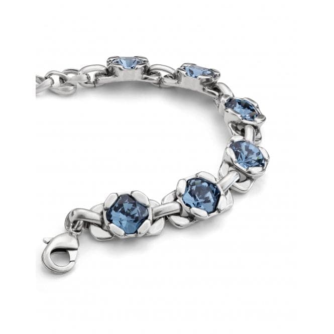 Ladies Charismatic Silver Faceted Crystal Medium Non Stop Bracelet PUL2372AZUMTL0MUNOde50PUL2372AZUMTL0M