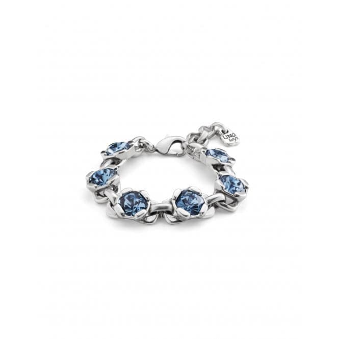 Ladies Charismatic Silver Faceted Crystal Medium Non Stop Bracelet PUL2372AZUMTL0MUNOde50PUL2372AZUMTL0M