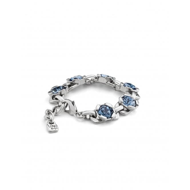 Ladies Charismatic Silver Faceted Crystal Medium Non Stop Bracelet PUL2372AZUMTL0MUNOde50PUL2372AZUMTL0M