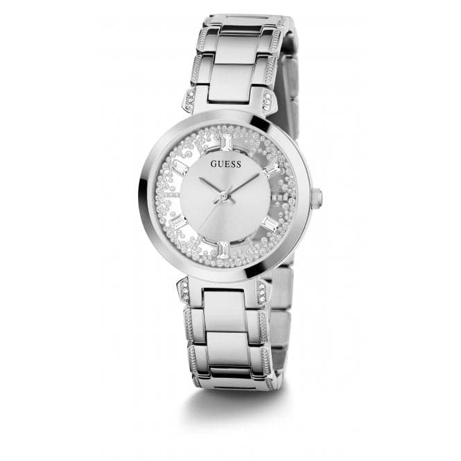 Ladies Crystal Clear Stainless Steel Silver Watch GW0470L1Guess WatchesGW0470L1