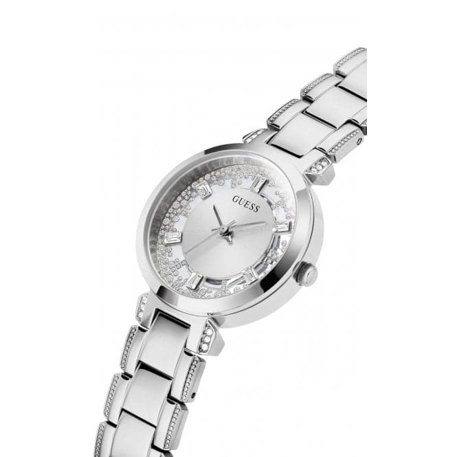 Ladies Crystal Clear Stainless Steel Silver Watch GW0470L1Guess WatchesGW0470L1