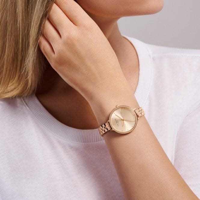 Ladies Daisen Stainless Steel Rose Gold - Tone Watch BKPDSS304Ted Baker WatchesBKPDSS304UO