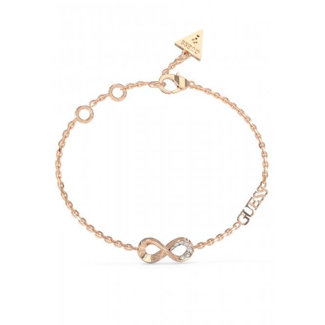 Ladies Endless Dream Rose Gold Crystal Bracelet UBB03270RGLGuess JewelleryUBB03270RGL