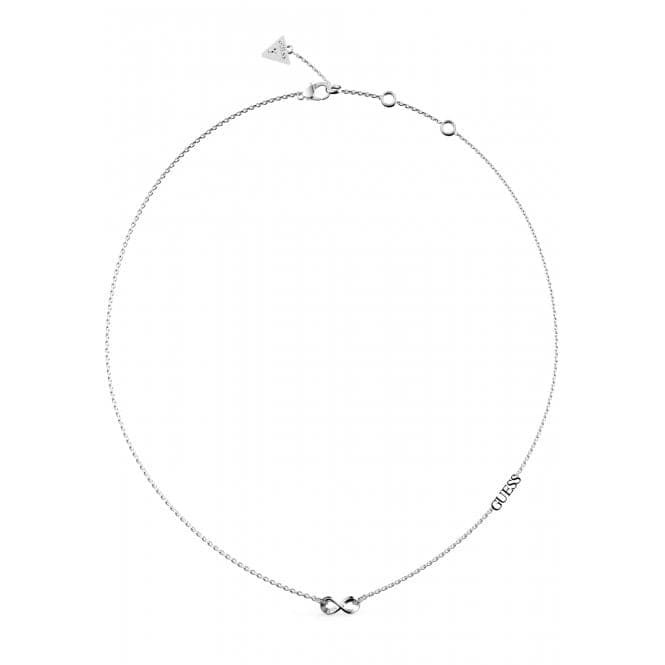 Ladies Endless Dream Silver Crystal Necklace UBN03264RHGuess JewelleryUBN03264RH