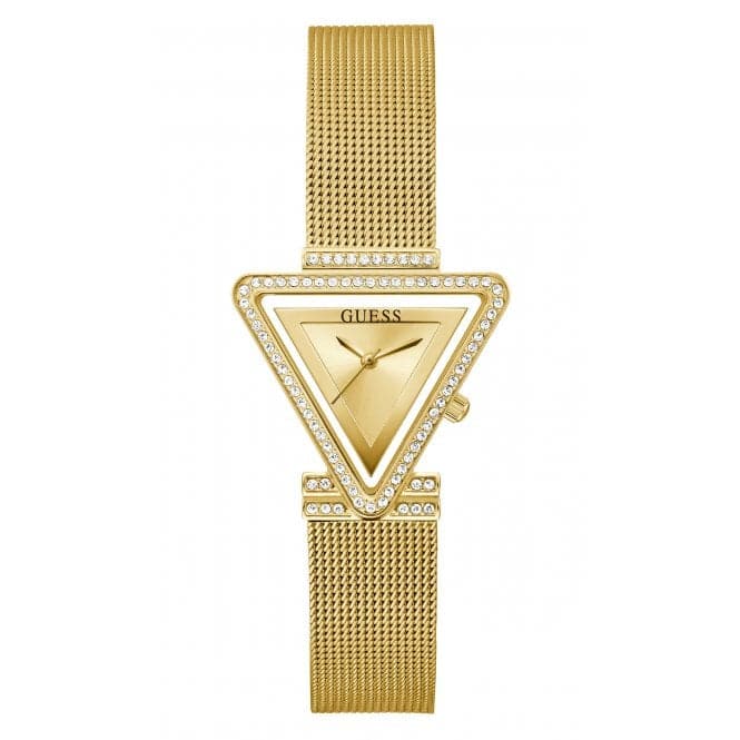 Ladies Fame Stainless Steel Mesh Gold Tone Watch GW0508L2Guess WatchesGW0508L2