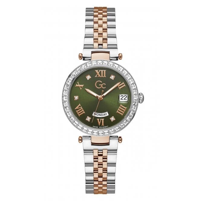 Ladies Flair Crystal Silver Rose Gold Watch Z01010L9MFGc WatchesZ01010L9MF