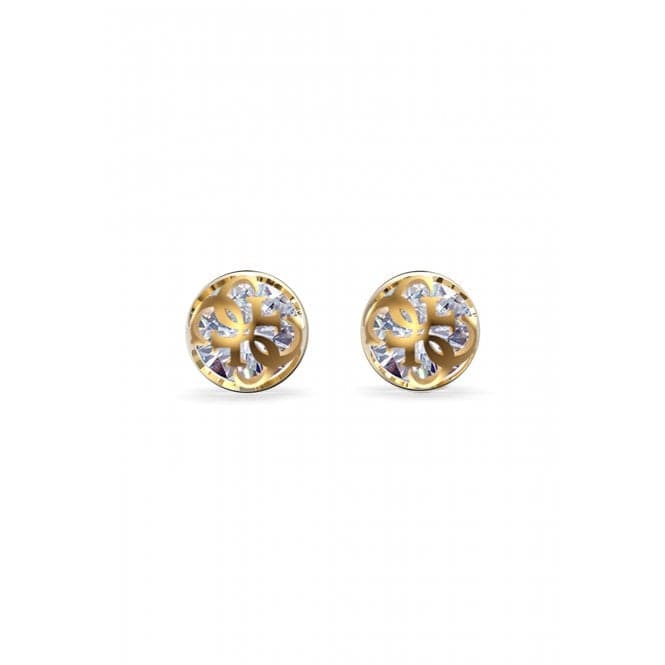 Ladies Gold Plated 4G Stud Crystals Earrings UBE01393YGGuess JewelleryUBE01393YG