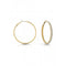 Ladies Gold Plated 50mm Clear Crystal Hoop Earrings UBE02247YGGuess JewelleryUBE02247YG