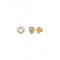 Ladies Gold Plated 7mm Clear Solitaire Heart Stud Earrings UBE02172YGGuess JewelleryUBE02172YG