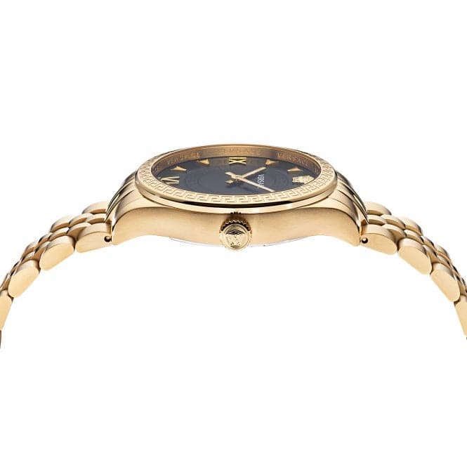 Ladies Hellenyium Gold - Tone Black Watch VE2S00622Versace WatchesVE2S00622