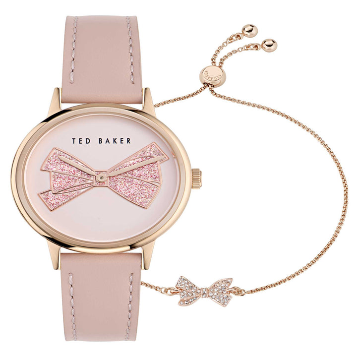 Ladies Iconic Pink Leather Watch BKGFW2401Ted Baker WatchesBKGFW2401