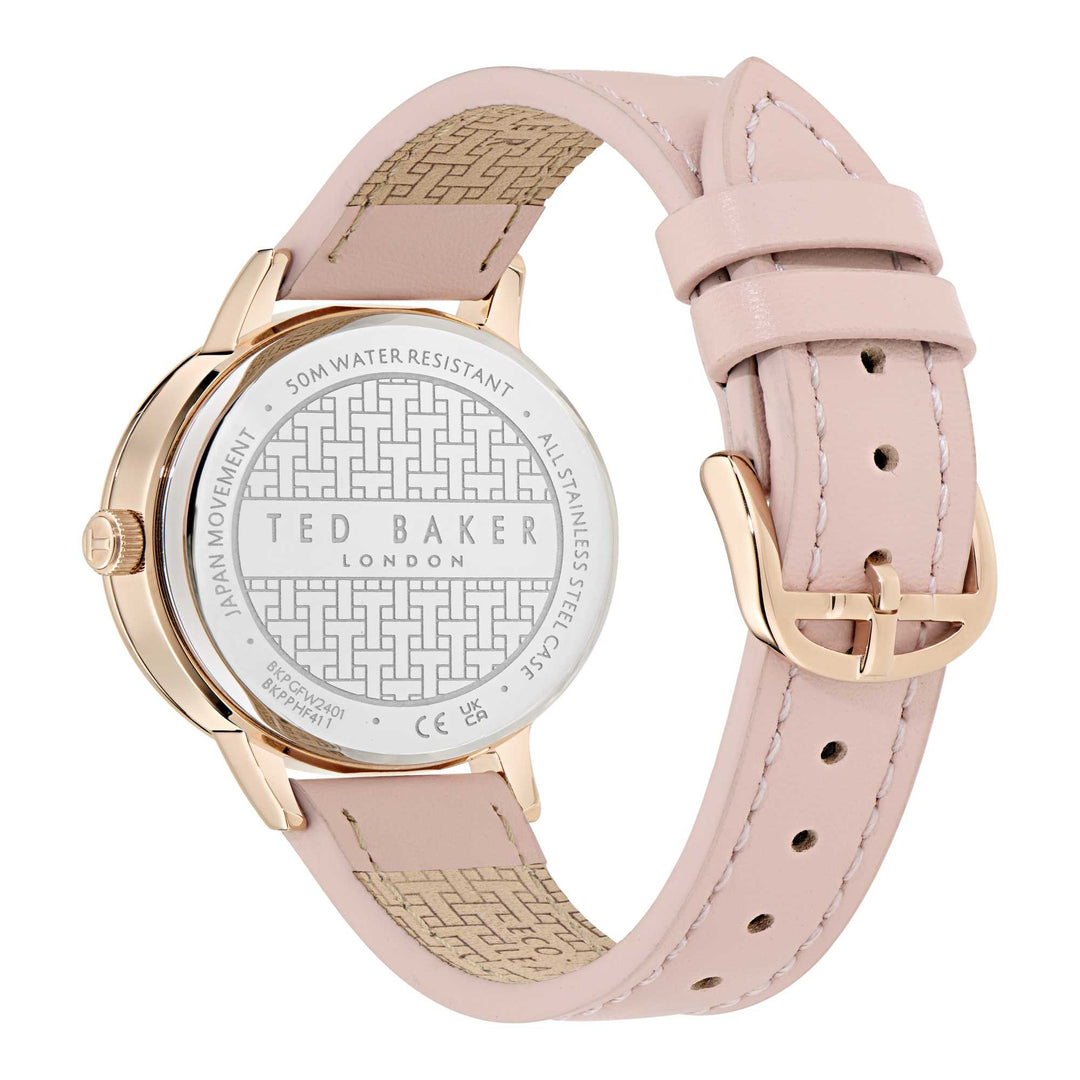 Ladies Iconic Pink Leather Watch BKGFW2401Ted Baker WatchesBKGFW2401