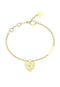 Ladies Large Heart Charm Crystals Bracelet UBB05057YGLGuess JewelleryUBB05057YGL