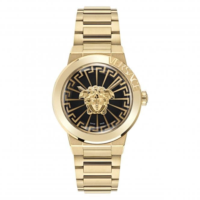 Ladies Medusa Infinite Champagne Black Watch VE3F00522Versace WatchesVE3F00522