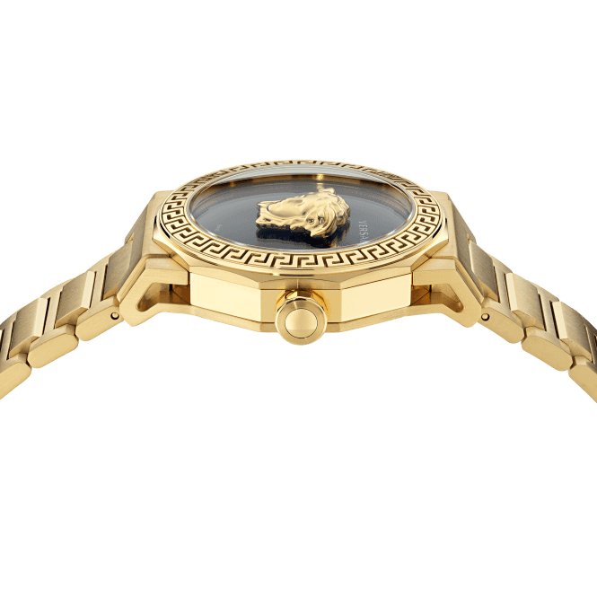 Ladies Medusa Lady New Gen Gold - Tone Watch VE7B00623Versace WatchesVE7B00623